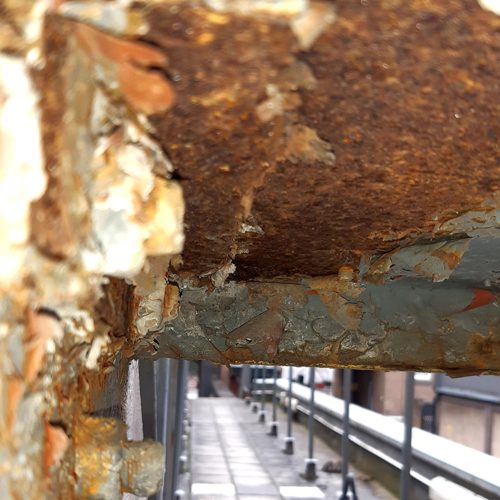 Steel Stair Inspector Corrosion